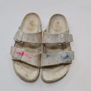 Birkenstock White Sandals Size 38